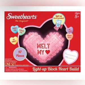 Sweethearts® NWT Light-Up Block Heart Building Set